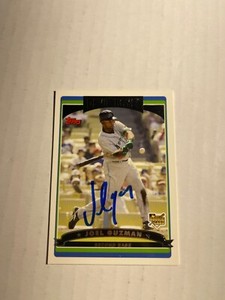 Tampa Bay Rays JOEL GUZMAN Signed Card