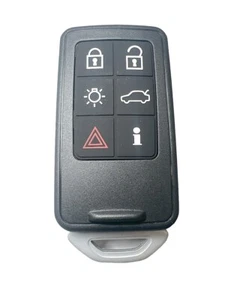 RFC 6 Botones Entrada Sin Llave Mando a Distancia Llavero Carcasa para Volvo XC60 XC70 2007 - 2017 - Imagen 1 de 6