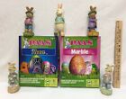 2 Easter Eggs Paas Dye Kits Marble And Neon Looks And  5 Rabbit Figurines