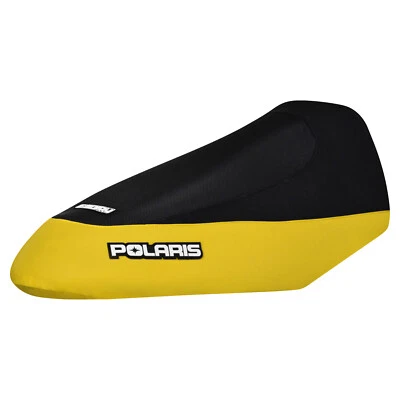 Cubierta de asiento Polaris RMK 600 800 900 Dragon 05-07 AMARILLO trasero-NEGRO lado/parte superior #312 Foto 1 de 3