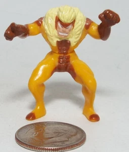 Small Plastic Figure of a Hero Fighter in Yellow (Bendable) - Picture 1 of 3