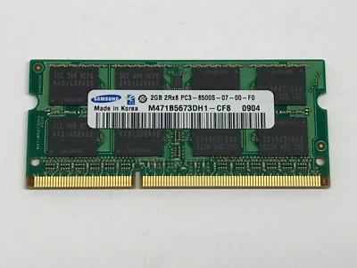 Samsung 2 GB 2RX8 PC3-8500S-07-00-F0 Ram - Image 1 of 3
