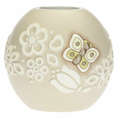 THUN VASO PRESTIGE CON FARFALLA E FIORI - Immagine 1 di 2