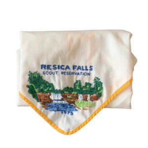 Vintage Boy Scouts 1975 Resica Falls Scout Reservation Neckerchief - Picture 1 of 3