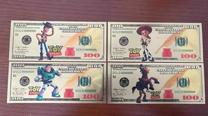Toy Story - Cartoon Gold Foil Souvenir Set - 4 Notes in a set - Picture 1 of 5