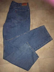 Levis jeans mens size 44x32 straight 550 blue denim - Picture 1 of 8