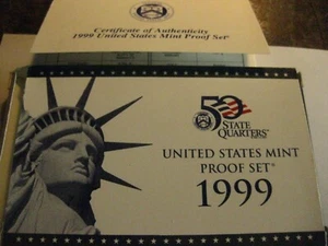 1999-S  U.S. Proof set w/ Quarters - Picture 1 of 5