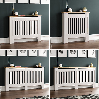 Arlington Radiator Cover White Traditional Modern Cabinet Wood Grill Furniture • 43.74€