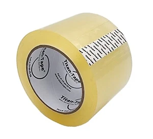 Cinta de envío transparente de alta resistencia Titan-Tape de 3" de ancho | Núcleo de 3" | 3,5 mil | 1 rollo - Imagen 1 de 3