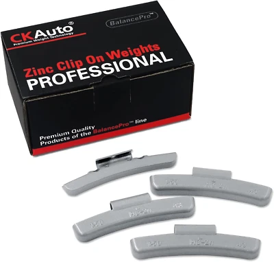 Mc-Series Zinc Clip on Wheel Weights, 1.5Oz, Coated, 25 Pcs/Box Foto 1 de 4