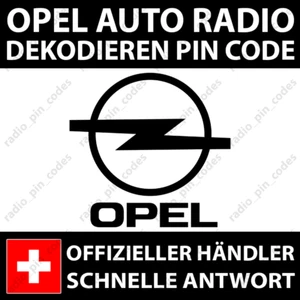 OPEL RADIO DEKODIEREN PIN CODE TOUCH & CONNECT ANTARA CORSA INSIGNIA VIVARO - Bild 1 von 3
