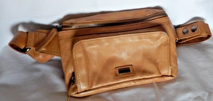 Spikes And Sparrow Beige Leather Fanny Pack Hip Bag Style Cross Body Bag - Picture 1 of 4