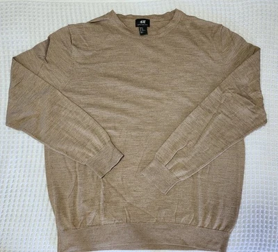 H&M Merino Wool Blend Crew Neck Sweater Mens XL - Image 1 of 3
