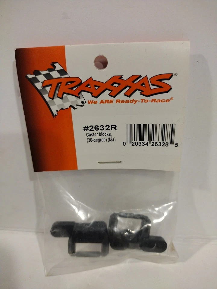 Traxxas 2632r Traxxas 脚轮块 30 度 Nitro Rustler/Stampede 全新 TRA1 — 第 1/1 张图片