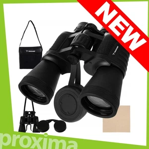 Black Military Hunting Hiking Tourist Binoculars 10x50 Zoom Glass Optics + Case - Picture 1 of 16