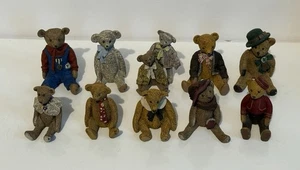 10 Estatuillas de Oso de Peluche Colección Sarah’s Attic Michaud Firmadas Edición Limitada - Imagen 1 de 8