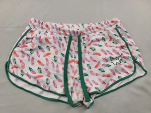 Ivory Ella Ladies Lounge Shorts With Pockets Size Medium White with Feathers - Picture 1 of 6