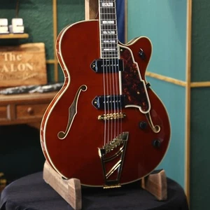 D'Angelico Electric Guitar Excel 59 Viola Hollow Body P-90 Red R355 - Picture 1 of 12