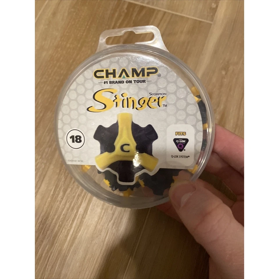 Paquete de 18 picos de golf suaves Champ Stinger Scorpion Q-Lock nuevos Foto 1 de 4