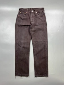 Herren Levi’s 501 Made in USA Braun Denim Jeans Hose Gr. 29/34 (Y0938) - Bild 1 von 13