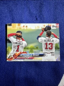 2018 Topps Update Series - Ronald Acuña Jr., Ozzie Albies #US43 (RC) - Foto 1 di 3