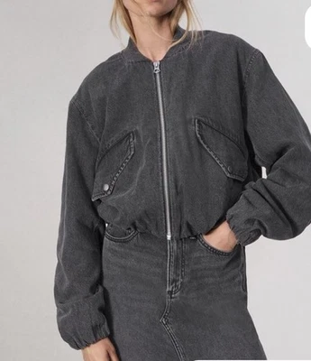 Rag & Bone Jacket Bomber Charcoal Sz L &499 - Image 1 of 4