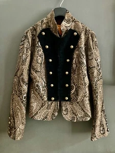 Rare Find~ Debbie Shuchat Womens Jacquard Paisley Jacket Size UK10 - Picture 1 of 7