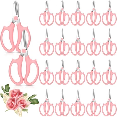 24 Pcs Garden Flower Scissors Floral Shears Cutter Steel Floral Clippers Gard... - Image 1 of 4