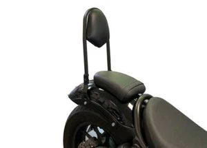 Sissy bar noir avec dosseret hauteur 40cm pour Honda CMX 500 Rebel - Imagen 1 de 2