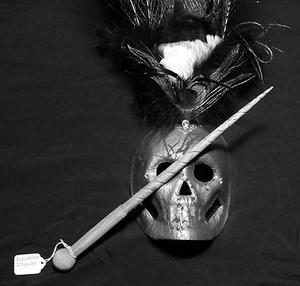 Hexe Halloween Kostüm ~ Illusionsbarren ~ Schlagstock Zauberstab ~ Spiralkugelgriff - Bild 1 von 9