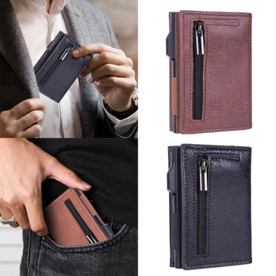 Automatic Pop-Up Card Wallet- RFID Blocking Pop Up Credit Card Holder for Men - Image 1 of 4
