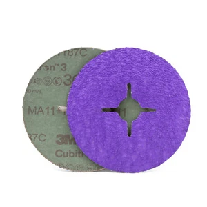 3M Cubitron 3 III 125mm / 5" - 1187C 36 Grit Stainless Sanding Disc 492EQ 66464 - Picture 1 of 7