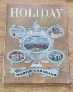 Holiday Magazines-Oct. 1947 North Carolina Travel Ads Advertising Advertisement - Picture 1 of 5