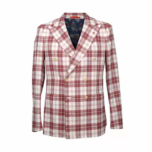 ISAIA MEN'S 100% WOOL CASUAL PLAID BLAZER /SPORTS COAT DROP 8 NEW - Picture 1 of 4