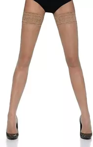 Bas autofixant beige natural Lucrezia 20D taille 2/M marque Bas Bleu (cal) - Imagen 1 de 5