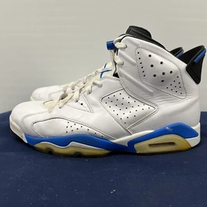 Nike Air Jordan 6 VI Retro Sport Blue White Size 10.5 Sneakers 384664-107 - Picture 1 of 14