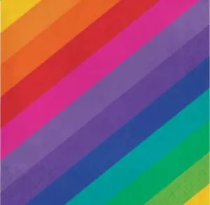 Rainbow Lunch Napkins Rainbow Party Decor Supplies Decorations - Picture 1 of 1