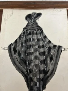 FANTASTISCHES ZEICHNUNGSMODEDESIGN FÜR antikes Damenfell E.L.SLATTERY DPT Boston - Bild 1 von 19