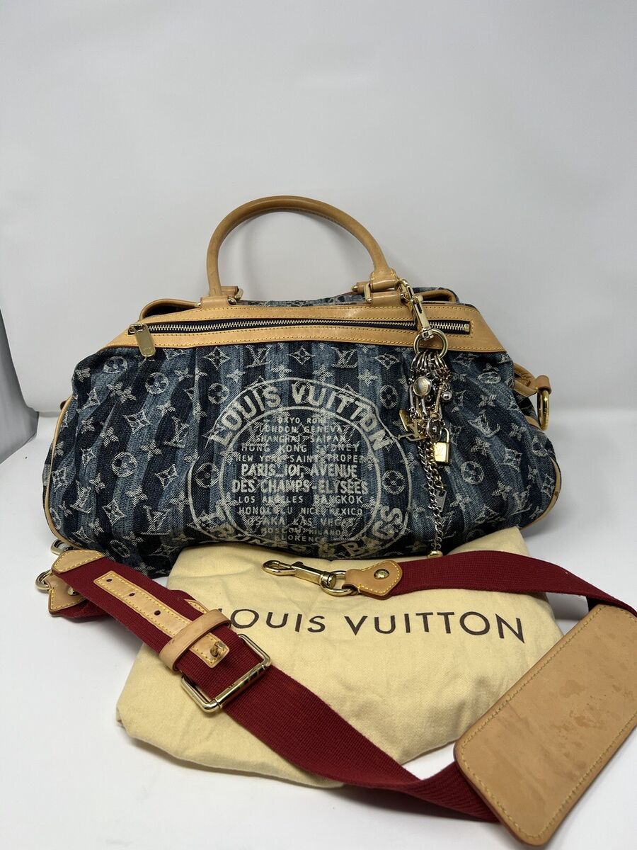 Louis Vuitton Denim Exterior Satchel/Top Handle Bag Handbags Louis Vuitton Denim Exterior Satchel/Top Handle Bag Handbags