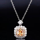 Fashion 925 Silver Filled Necklace Pendant Jewelry Cubic Zircon Wedding Gift