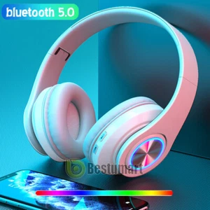 Best Bluetooth Headphones Earphone Microphone Noise Cancelling Over Ear Headset - Picture 1 of 19