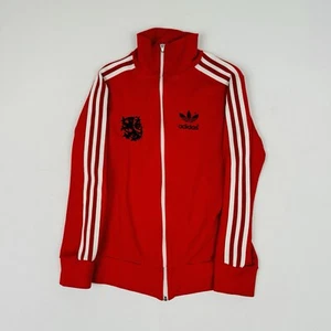 Adidas Track Top Jacket Vintage 70s 80s Size 5 Small Made In Korea Red - Picture 1 of 10