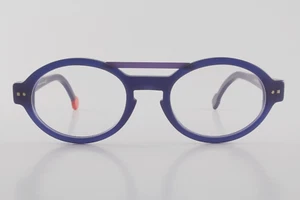 Rare Authentic sabine be trendy Col 02 47mm Matte Blue Frames Glasses France - Picture 1 of 6