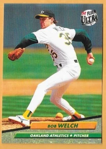 Bob Welch Oakland Athletics #119 - Fleer Ultra casi nuevo-como nuevo 1992 - Imagen 1 de 2