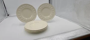 Wedgwood of Etruria & Barlaston 8-3/8" WELLESLEY White Dessert/Salad Plates (6) - Picture 1 of 5