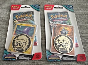 Pokémon Twilight Masquerade Sealed 1-Pack Blister Set of 2 Toxel, Pupitar - Picture 1 of 2