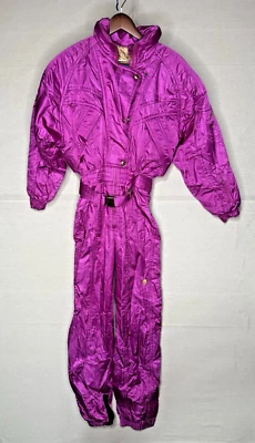 Vintage Descente Women's Ski Snowboarding Suit Retro 80s 90s Pink Size 8 - Image 1 of 4