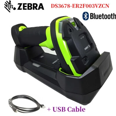 Zebra DS3678-ER2F003VZCN Ultra-Rugged Cordless Bluetooth 2D Barcode Scanner New - Image 1 of 4