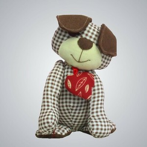 Harris puppy dog soft toy sewing pattern.  Easy to sew soft toy or doorstop.