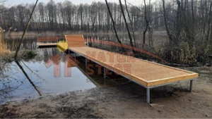 Schwimmsteg Steganlage Bootsteg Steg 38qm - Bild 1 von 5
